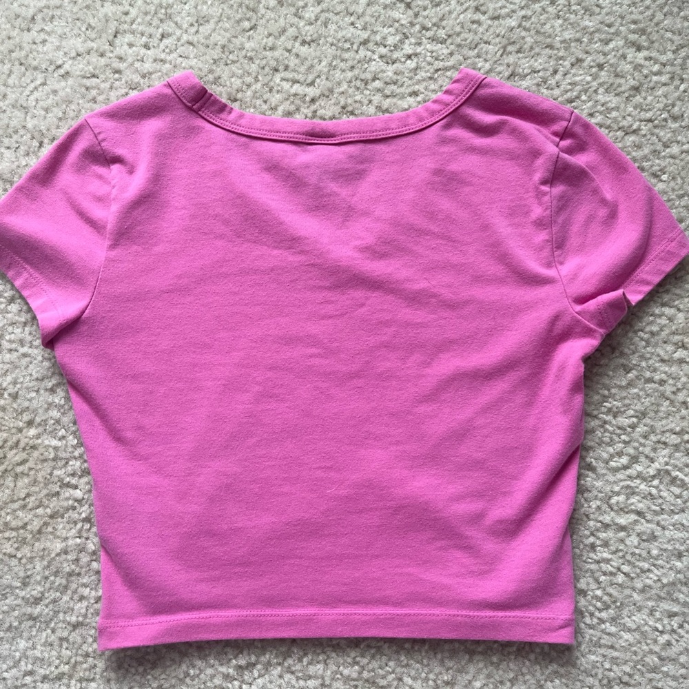Pink Crop Top - Picture 2 of 3